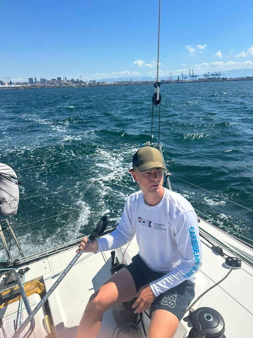 Gareth on the Figaro3 in Italy